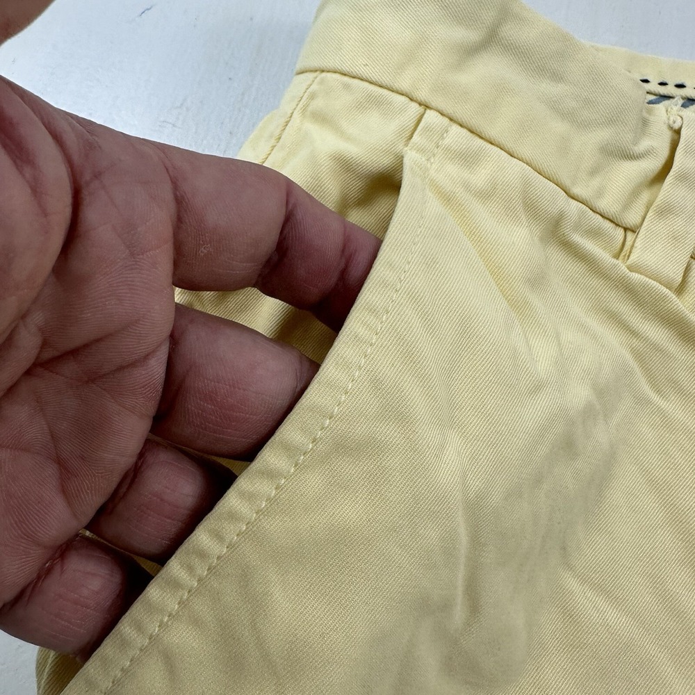 Brooks Brothers Mens Clark Chino Pants Actual 32x28 Yellow‎ 100% Cotton Straight - Picture 4 of 16
